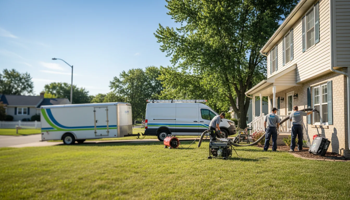 Flooded Basement Restoration And Cleanup With Repair in Lucas, IA near me